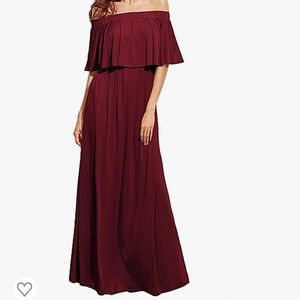 NWT maxi dress in Burgundy